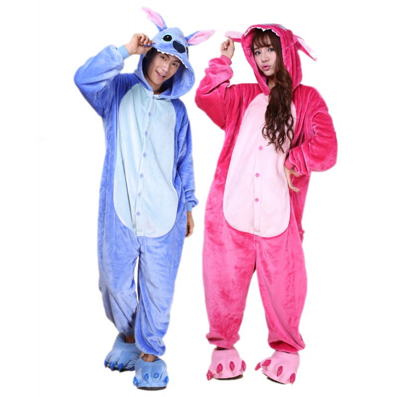 Rechazar equipo Componer Blue Stitch Kigurumi Onesie Pajamas Animal Costumes For Women & Men