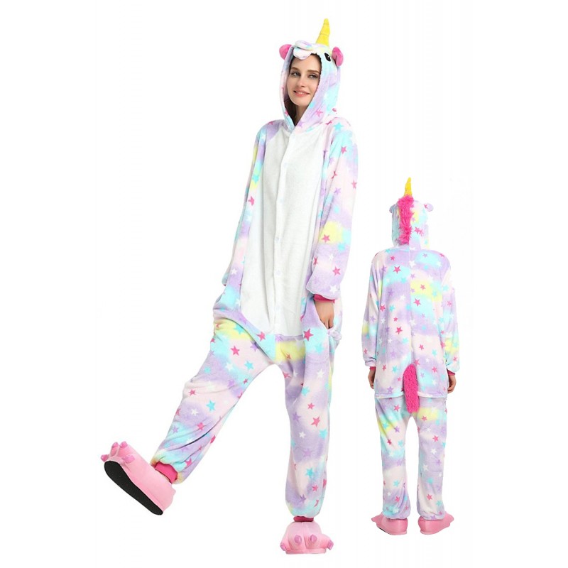 Pastel Dream Unicorn Kigurumi Onesie Pajamas Animal Costumes For Women ...