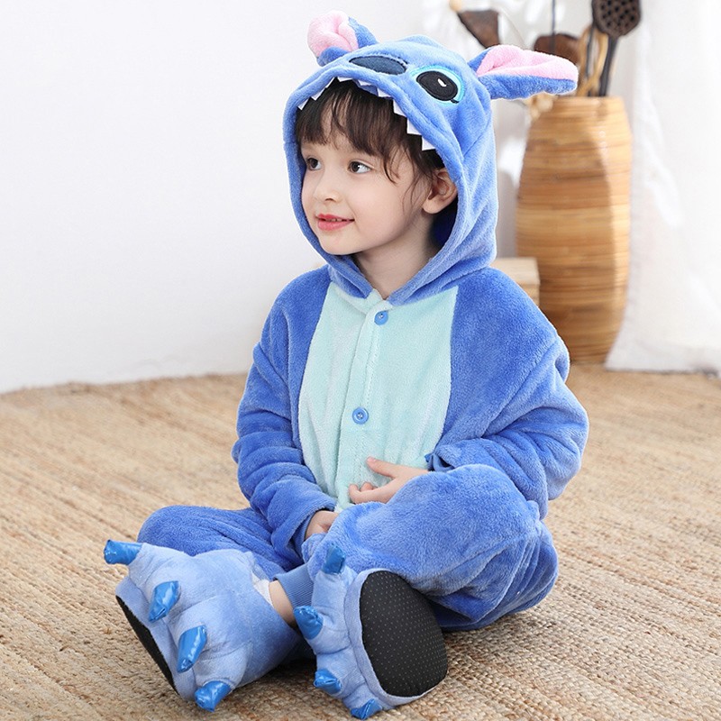 Stitch Onesie Kids Children Toddler Halloween Animal Costumes Outfit for  Boys & Girls 