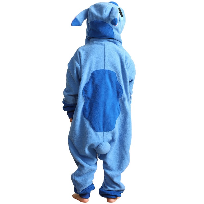 Disfraz Halloween Stitch Onesie Kigurumi Pijama Franela azul para niños  Ropa de dormir de invierno Mascota Animal Disfraz de Halloween 