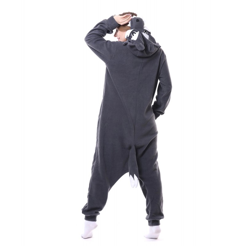 Grey Wolf Onesie Pajama Kigurumi Costumes