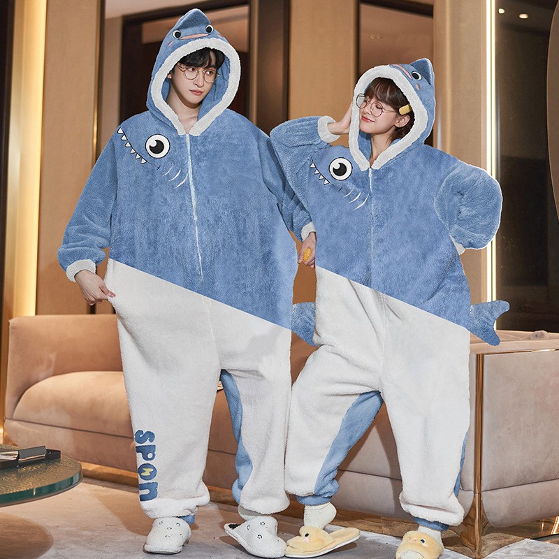 Cute Shark Onesie Pajamas Matching Pajamas for Couples