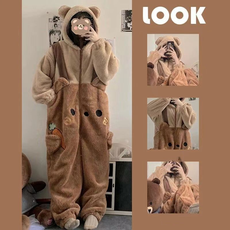 Smile Dinosaur Onesie Pajamas Hooded Homewear