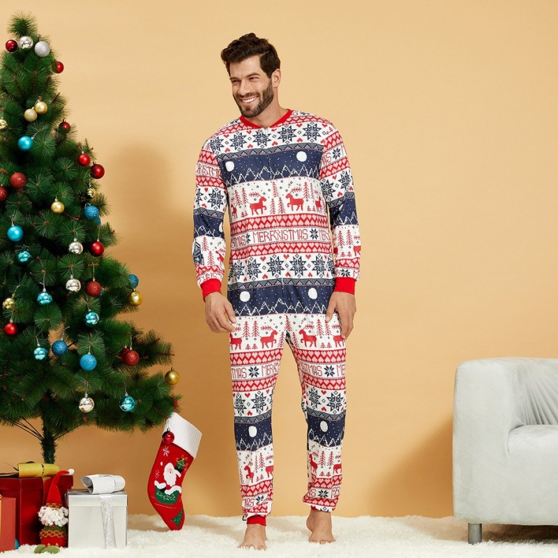 Matching Family Christmas Pajamas Sets Holiday Onesie Vacation Loungewear