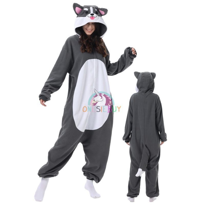 Dog Costumes for Humans Onesie Pajamas Loungewear Cosplay Party Suit Outfit