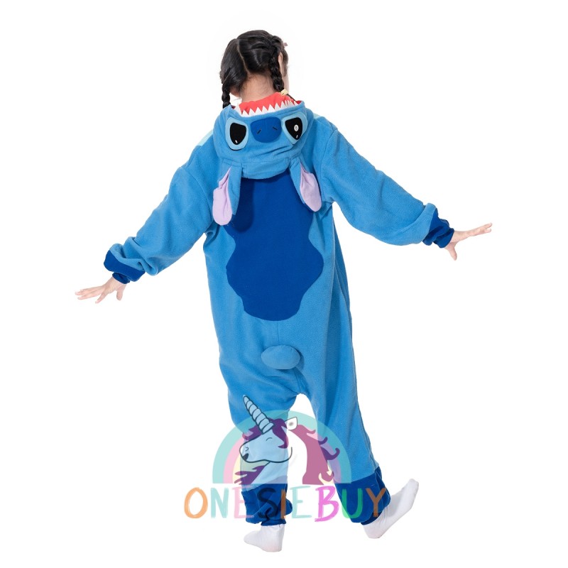 Kids Lilo & Stitch Angel Onesie Halloween Costume Unisex Outfit Zip Up