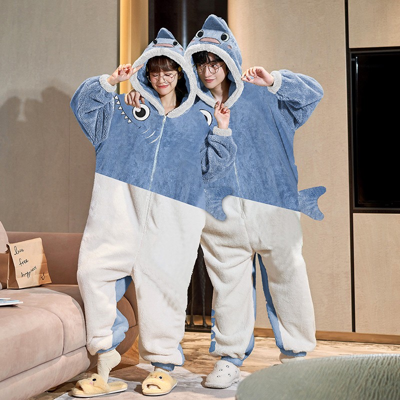 Cute Shark Onesie Pajamas Matching Pajamas for Couples