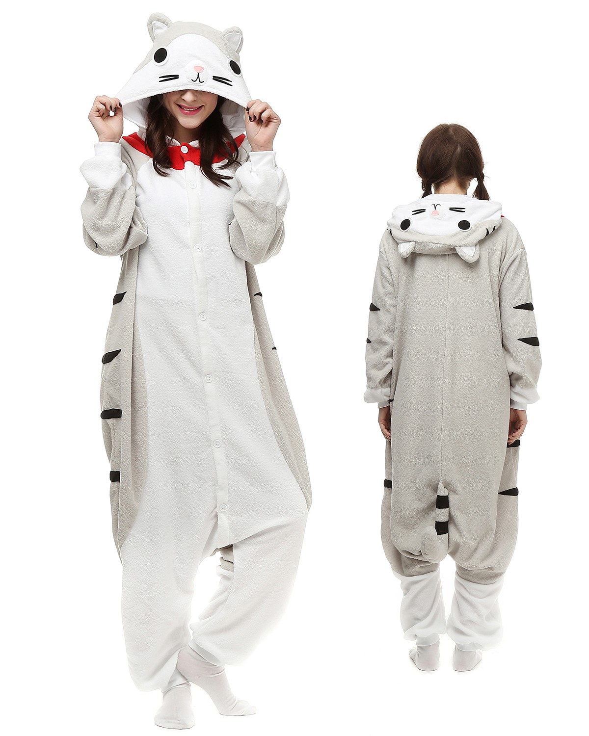 Cheese Cat Kigurumi Onesie Pajamas Animal Costumes For Adult