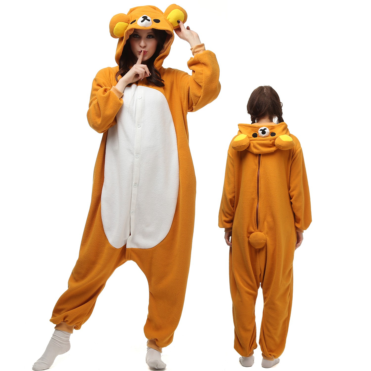 Pajamas Sleepwear Jumpsuit, Rilakkuma Kigurumi Onesie