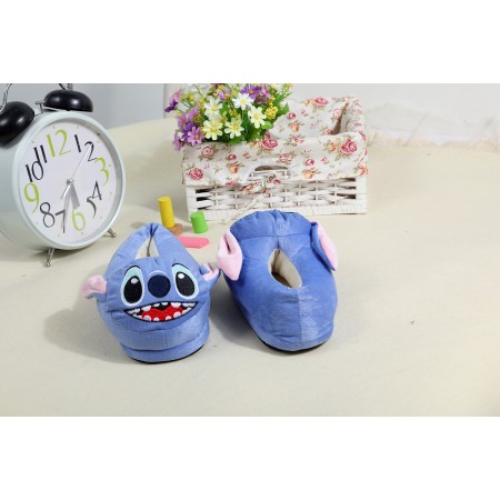 blue stitch slippers shoes
