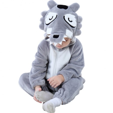 Grey Wolf for Baby Romper Toddler Costume Outfit