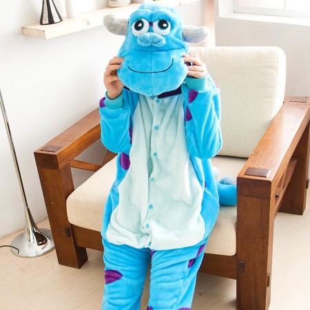 Adult Sulley Onesie Pajamas Animal Costumes For Women & Men