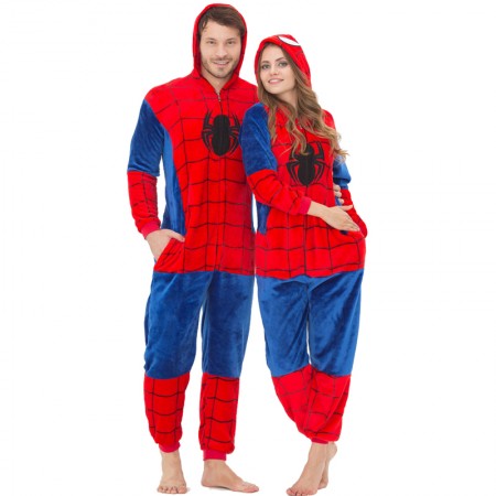 Spider Man Onesie Pajamas Adults Spiderman Costumes for Women & Men
