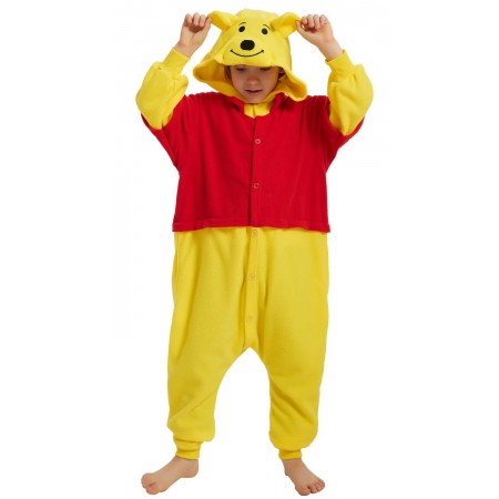 Toddler & Kids Winnie the Pooh Costume Onesie Halloween Cosplay Suit