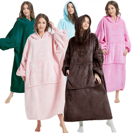Oversized Blanket Hoodie for Adults Women TV Blanket Sweatshirt 