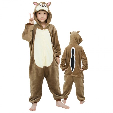 Squirrel Onesie For Kids Boys & Girls Animal Costumes