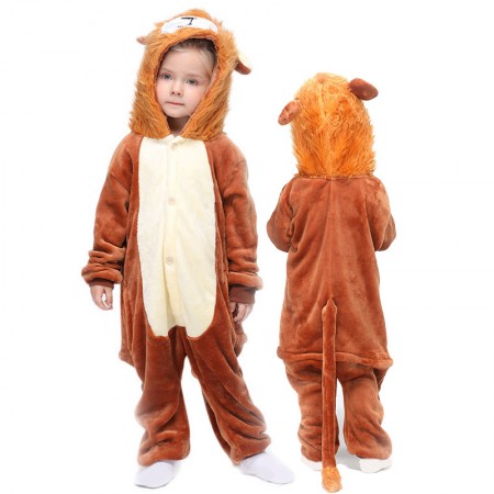 Lion Onesie For Kids Boys & Girls Animal Costumes