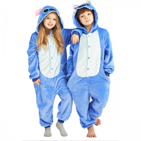 Kids Stitch Onesie for Boys Girls Animal Pajamas