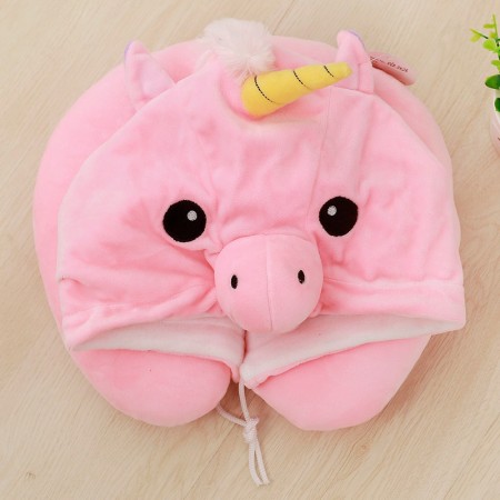 Pink Unicorn Neck Pillow