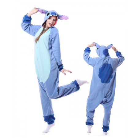 Cute Blue Stitch Onesie Pajama For Women & Men