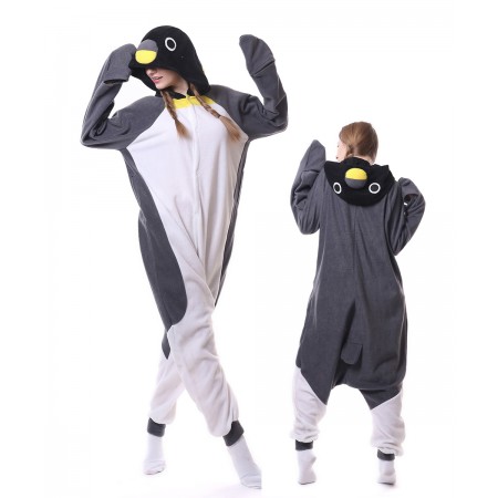 Gray Penguin Onesie Pajama Animal Costumes For Women & Men
