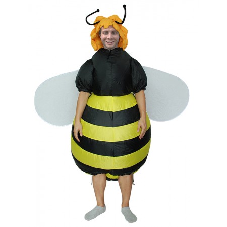 Adult Inflatable Honey Bee Costume Halloween Fancy Dress Party Outfit