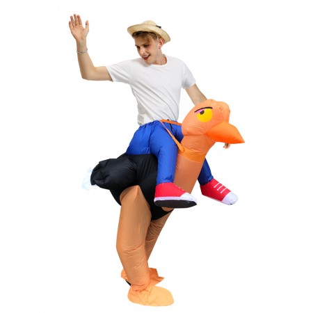 Inflatable Ostrich Costume Halloween Blow Up Funny Costumes For Adult & Kids