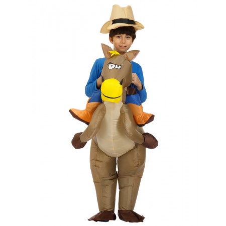Kids Inflatable Horse Costume Halloween Blow Up Funny Costumes