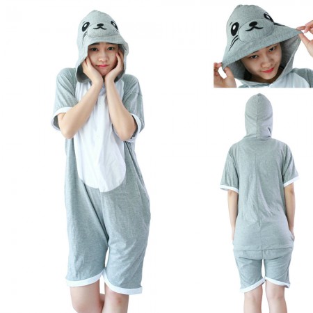 Seal Kigurumi animal onesies Pajamas Short Sleeve costume