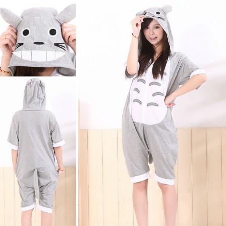 Totoro Pajamas Animal Short Sleeve Onesie Hoodie Kigurumi