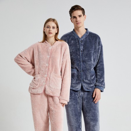Mens Pyjama Pants Plush Lougewear Pajama Sets For Women