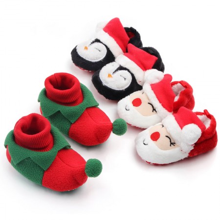 Xmas Cotton Slippers Winter House Shoes