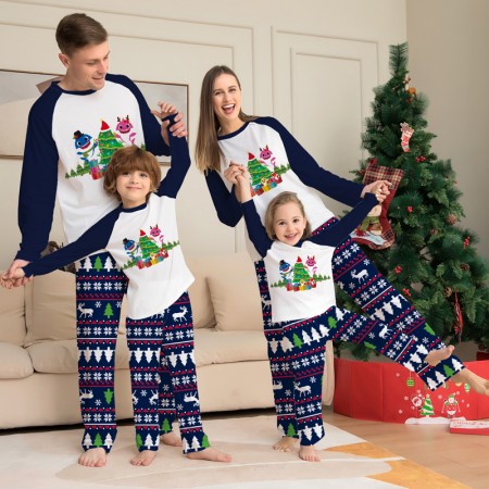 Christmas Family Pajamas Tree Snowflake Sleepwear Matching Pjs
