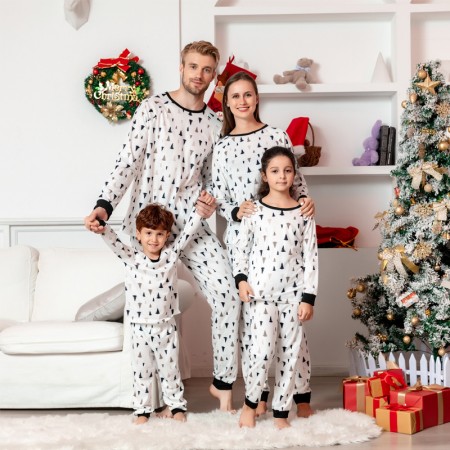 Family Christmas Pajamas Tree Pattern Xmas Jammies Matching Pjs