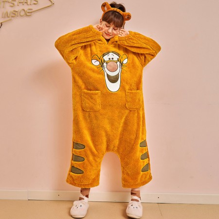 Winnie The Pooh Kigurumi Tigger One-piece pajamas