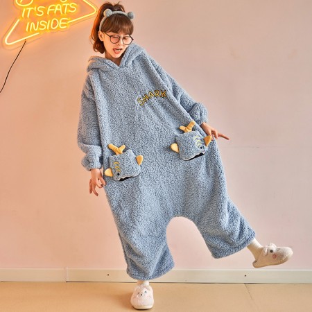 Shark Pajamas Cute Onesies Sleepwear for Women