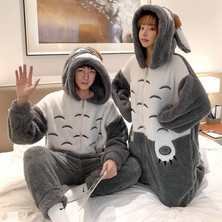 Totoro Onesie Matching One-piece Pajamas For Couples
