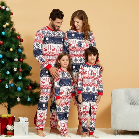 Matching Family Christmas Pajamas Sets Holiday Onesie Vacation Loungewear