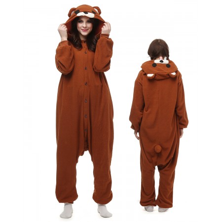Pedobear Bear Kigurumi Onesie Pajamas Animal Costumes For Adult