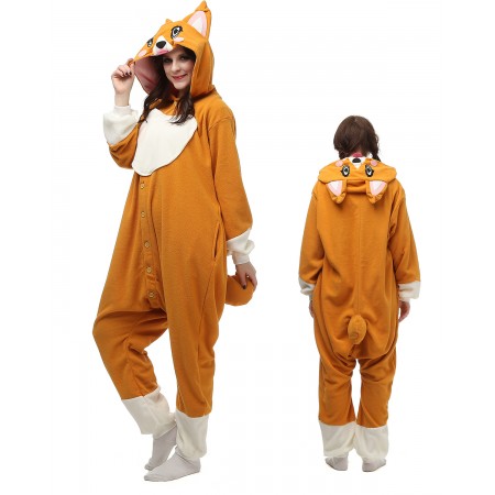 Corgi Dog Kigurumi Onesie Pajamas Animal Costumes For Adult
