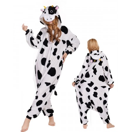 Cow Kigurumi Onesie Pajamas Animal Costumes For Adult