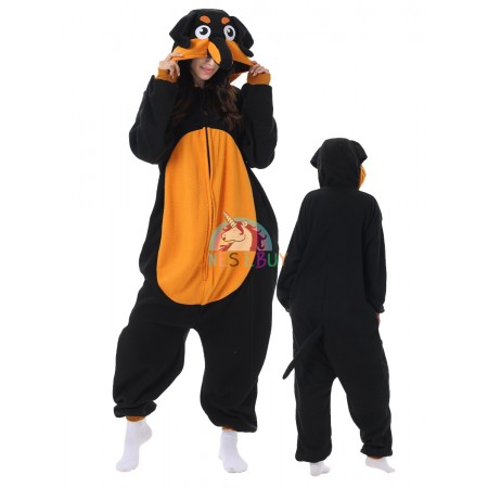 Dachshund  Costume Onesie Halloween Puppy Easy Cosplay Outfit Pajamas For Adults