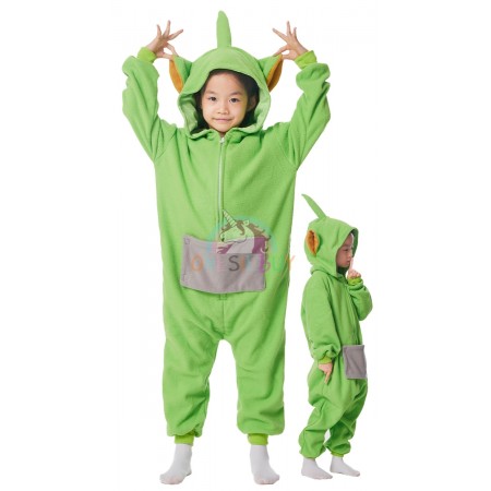 Kids Teletubbies Dipsy Costume Onesie Pajamas Loungewear Party Suit Outfit for Girls & Boys