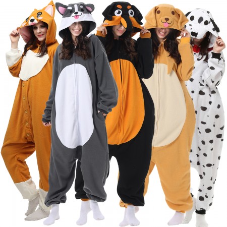 Dog Costumes for Humans Halloween Group Diy Easy Cosplay Party Suit Outfit Onesie Pajamas Loungewear