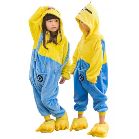 Minions Onesie Suit for Kids Boys Girls Halloween Costumes Suit