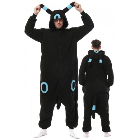 Mens Shiny Umbreon Onesie Halloween Costume Outfit