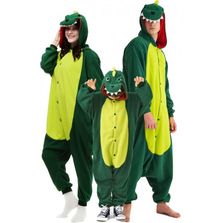 Matching Family Halloween Dinosaur Costumes Onesie Outfit For Adults & Kids