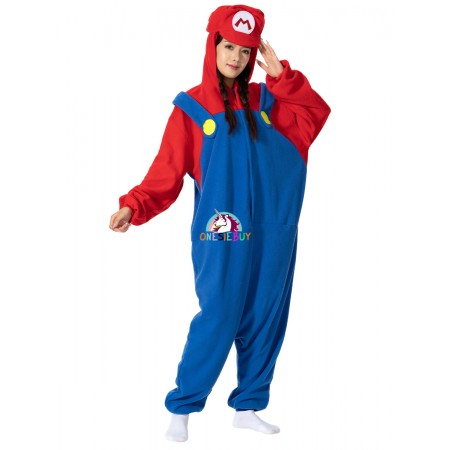 Mario costumes Onesie Holiday Easy Cosplay Costumes Top Quality