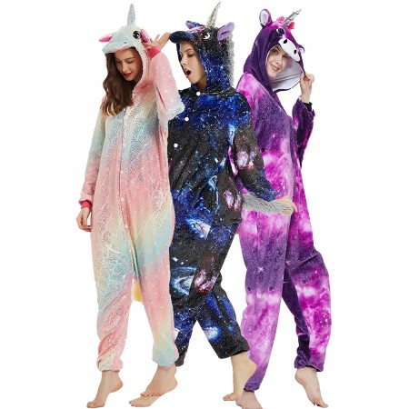 Unicorn Onesie Adult Pajamas Animal Costumes For Women & Men