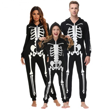Matching Family Skeleton Onesie One-piece Halloween Onesies